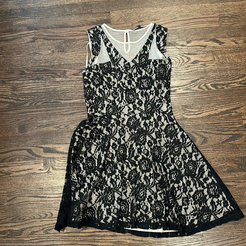 Black lace dress